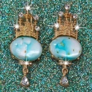 MODCLOTH DISNEY ONCE UPON A DREAM FAIRYTALE CASTLE EARRINGS 2